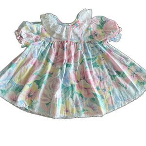 Vintage Allison Ann Pastel Floral Dress Girls' 24 Months